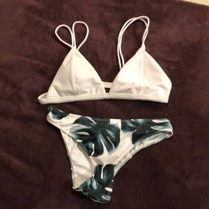 two piece bathing suit